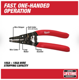 Milwaukee Wire Stripper/Cutter for Solid & Stranded Wire (48-22-6109)