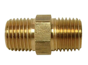 Everbilt 1/2 in. x Close MIP Brass Hex Nipple Fitting (764 097) (LFA-833)