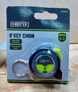 Master Mechanic 6' Key Chain Tape Measure (217931)